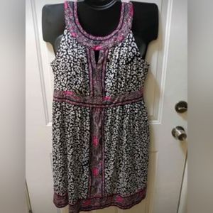 INC international concepts 1X sleeveless print dress